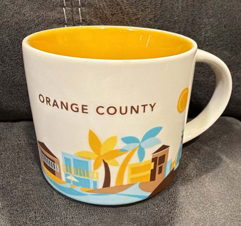 Starbucks You Are Here Collection Orange County Coffee Mug 14 oz